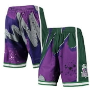 Men's Mitchell \u0026 Ness Purple Milwaukee Bucks Hardwood Classics 2000 Hyper Hoops Swingman Shorts
